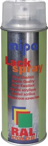 MIPA Acryllack RAL Color Farbspray 400ml RAL9005 tiefschwarz glänz. …