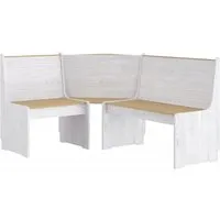 vidaXL Essbank Eckbank REINE 151 cm in weiß von vidaXL