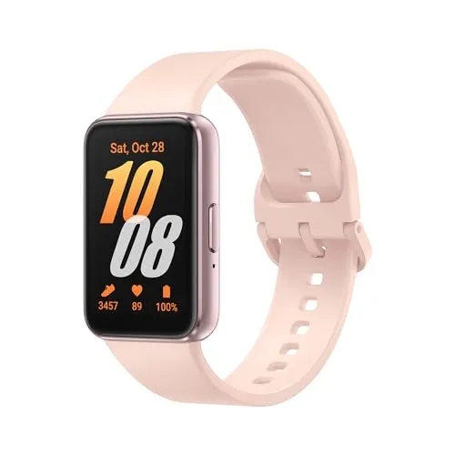 Samsung Galaxy Fit3 Smartwatch - Pink Gold, Fitness Tracker mit 13 Tagen Akkulaufzeit - Aktivitätstracker für über 100 Workouts, mit großem 1,6
