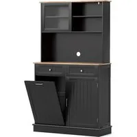 Küchenschränke Schwarz von Costway