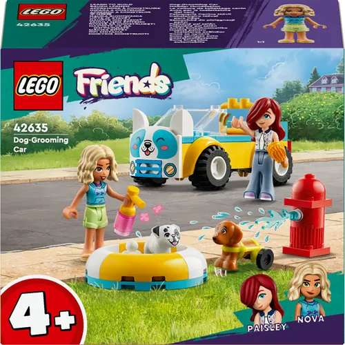 LEGO Friends Mobiler Hundesalon - Fahrzeug-Spielset mit 2 Spielfiguren und 2 Hunden für kreatives Rollenspiel, ideal für Tierliebhaber ab 4 Jahren