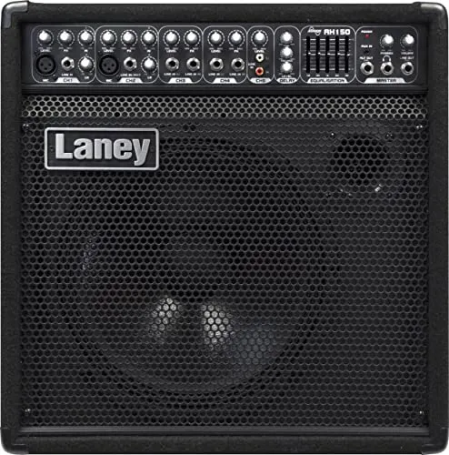 Laney AUDIOHUB AH150 Combo Amp 150W - Lautsprecher & Subwoofer, leistungsstarker 150W Verstärker mit 12 Zoll Woofer und Horn für klaren Sound und vielseitige Anschlussmöglichkeiten.