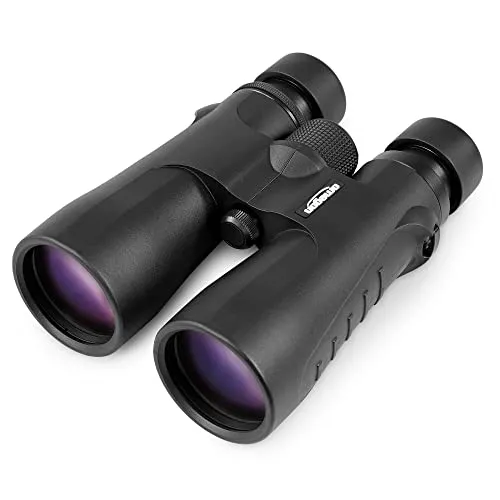 Omegon Blackstar 2.0 12x50 Fernglas - Robustes Fernglas für Naturbeobachtungen, mit herausdrehbaren Augenmuscheln und hervorragender Bildqualität. Ideal für Wanderungen und Vogelexkursionen.