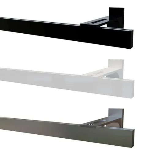 Garduna Hochkant System Innenlauf Gardinenschiene, 14x34mm Profil, Wandträger 13cm, konfektioniert in Germany ## 100 Stück X-Gleiter weiss ##