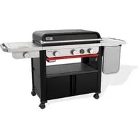 Slate GPSB Premium Plancha 76cm Gasgrill mit Seitenbrenner von Weber