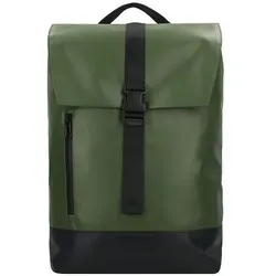 Greenburry Daypack Upcycled Tarpaulin - Stylischer Daypack aus upcyceltem Tarpaulin, ideal für den täglichen Gebrauch und mit Platz für Laptops bis 46 cm. Robuste Polyester-Konstruktion und praktische Fächer für einfache Handhabung.