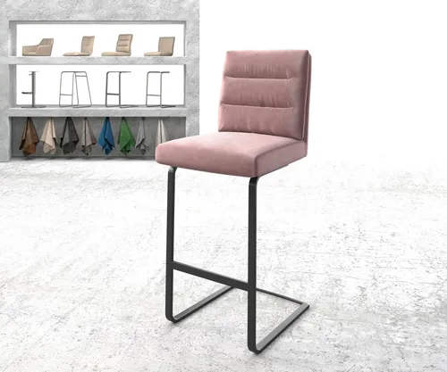 DELIFE Barstuhl Pela-Flex Samt Rosé in pink von Delife