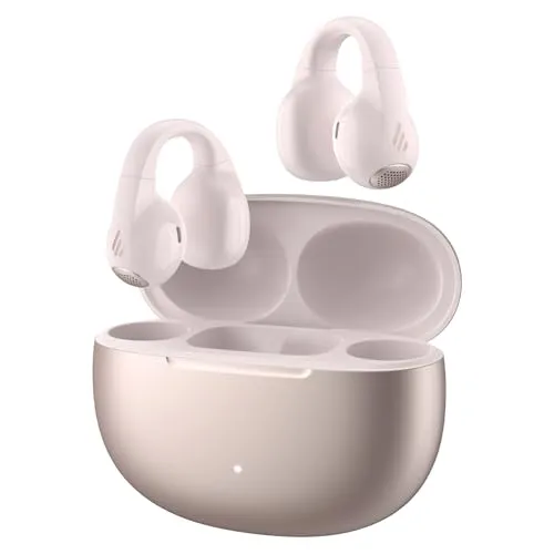 Edifier Open-Ear TWS Kopfhörer, Pink - Leichtgewichtige Kopfhörer mit BT 5.4, 28h Akkulaufzeit und AI-Mikrofonen mit ANC. Ideal für Fitness und unterwegs, IP56 wasserfest.