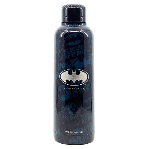 Produktbild Stor Batman | Wiederverwendbare Edelstahl-Wasserflasche | Thermosflasche mit doppelter Isolierung für 12 Stunden heißes Getränk und 18 Stunden kaltes Getränk - Bpa Free - 515 Ml