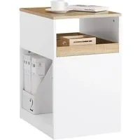 SoBuy Rollcontainer Weiß aus Holzwerkstoff, 40x65x50 cm - Praktischer Rollcontainer für das Arbeitszimmer mit 3 Stauraum-Ebenen. Stabil, mobil mit leisen Rollen und modernem Design – ideal für effiziente Raumnutzung.
