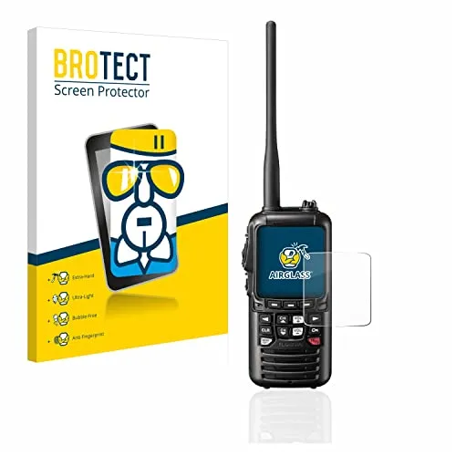 BROTECT Schutzglas für Standard Horizon HX890 Schutzfolie Made in Germany Panzer Folie Glas Displayschutz [Kratzfest 9H, Anti-Fingerprint]