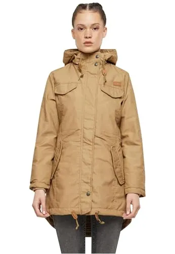 Brandit Women Marsh Lake Parka - Camel, Größe: XS - Funktionsjacken mit gestepptem Innenfutter, kuscheligem Teddyfell und zahlreichen Taschen für optimalen Komfort und Stil.