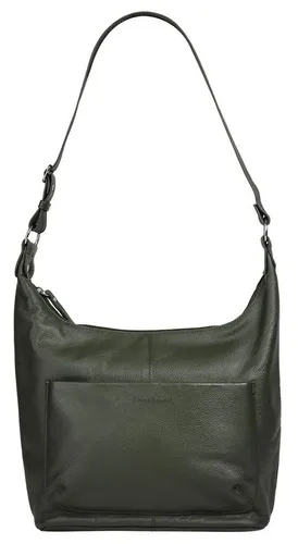BRUNO BANANI Leder Shopper, grün (oliv), 38x29x11 cm - Eleganter Handtaschen Shopper aus 100% Rindleder, leicht und mit verstellbarem Träger für optimalen Tragekomfort. Ideal für Alltag und besondere Anlässe.