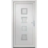 vidaXL Haustür Weiß 98x190 cm PVC von vidaXL