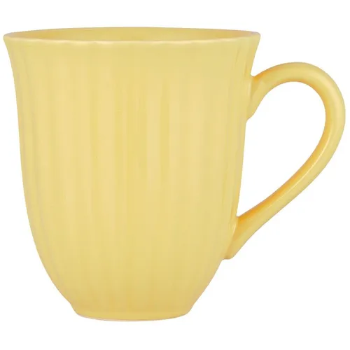 Tasse mit Rillen Mynte Lemonade von Ib Laursen in gelb von Ib Laursens