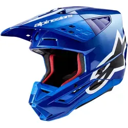 Alpinestars S-M5 Corp, Motocrosshelm - Blau/Weiß/Schwarz - XS