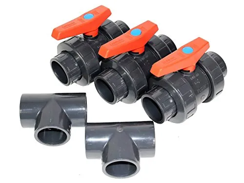 Bypass Set 1 90° für Wärmepumpen Ø 50 mm Poolheizung Schwimmbecken Pool Heizung