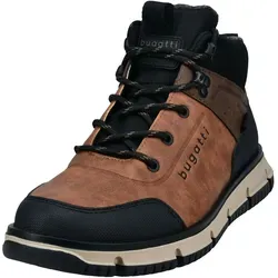 bugatti Herren 341-AC237 Stiefel - Kaltfutter, Cognac Black, Größe 42 EU, stilvoll und warm für kühle Tage