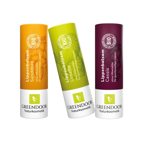 GREENDOOR Lippenpflege Set FRUCHT