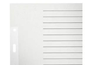 LEITZ® Papier-Register, DIN A4 halbe Höhe, blanko (15 Blätter), Nr. 1224