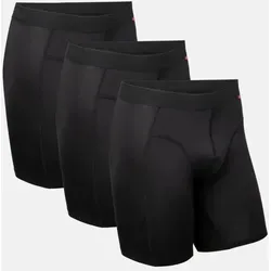 SPORTS EXTRA LANGE TRUNKS - 3-Pack - Schwarz - 3XL - Optimale Unterstützung für dein Training: Die knielangen Sportboxershorts aus leichtem, atmungsaktivem Material sorgen für höchsten Tragekomfort und Bewegungsfreiheit. Ideal für intensive Workouts und den ganzen Tag.