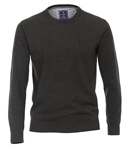 Redmond Pullover Uni Dunkelgrau 4XL - Pullover für Herren, aus 100% Baumwolle für angenehmen Tragekomfort und ideale Vielseitigkeit im Alltag.