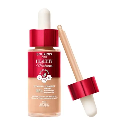 Bourjois Healthy Mix Clean Foundation Serum – 55N – Dunkelbeige, 30 ml