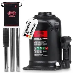 HEYNER Wagenheber 346120 - Hydraulischer Stempelwagenheber für LKW - Werkstatteinrichtung und hydraulischer Stempelwagenheber mit 12t Tragfähigkeit, ideal für LKWs. Hubhöhe von 236mm bis 498mm für vielseitige Anwendungen.