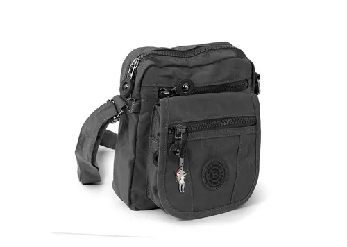 BAG STREET Umhängetasche Bag Street Damen Herren Crossover (Umhängetasche), Damen, Herren Umhängetasche Nylon, grau ca. 15cm x ca. 18cm