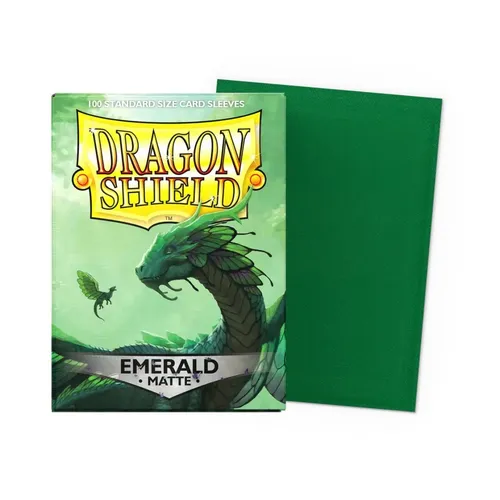 Dragon Shield Standard Size Matte Sleeves (100) Emerald von Dragon Shield