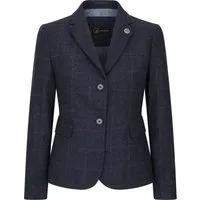 Produktbild Marineblauer, taillierter Tweed-Blazer für Damen