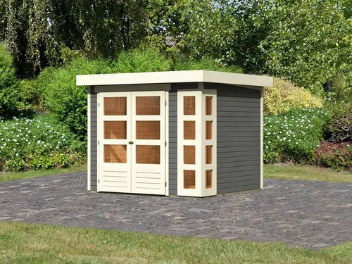 Karibu Gartenhaus KARIBU Gartenhaus Kerko 19 mm, BxT: 242x217 cm