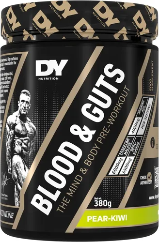 Dorian Yates Nutrition - Blood & Guts | Pre Workout Booster - Aminosäure L-Citrullin mit Arginin für maximale Energie und Fokus, unterstützt intensives Training und steigert die Ausdauer.