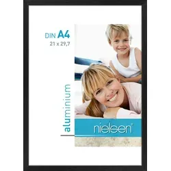 nielsen Bilderrahmen Metallrahmen C2 21x30 cm schwarz - Bilderrahmen aus robustem Metall, ideal für Ihre Fotos oder Kunstwerke, verleiht jedem Raum einen modernen Touch.