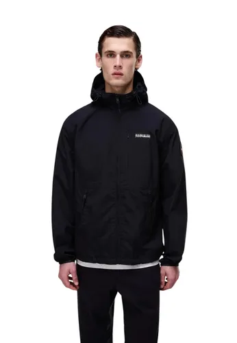 Napapijri Übergangsjacke A-Tundra (wasserdicht) schwarz Herren, Größe: L - Die vielseitige Napapijri A-Tundra Jacke vereint Outdoor-Performance mit urbanem Stil. Sie ist wasserabweisend, hat eine verstellbare Kapuze und praktische Reißverschlusstaschen – ideal für jedes Abenteuer.