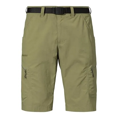 Schöffel Shorts Silvaplana 2 - Freizeit- und Wandershorts Gr 46 oliv - Kurze Hosen, komfortable Freizeit- und Wandershorts mit UV-Schutz, ideal für Outdoor-Aktivitäten und Reisen.