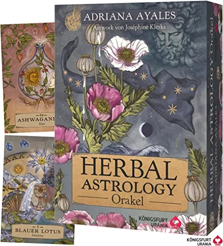 Herbal Astrology Orakel: 55 Karten mit Goldprägung - Geschenkbücher für weitere Anlässe & Themen, inklusive 55 Karten mit tiefgründigen Botschaften für moderne Grüne Hexen.