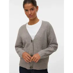 VERO MODA VMBOOM Strickjacke für Damen - Strickjacke für Damen mit langen Ärmeln, ideal für stylische Schichten und umweltfreundlich aus recyceltem Polyester gefertigt.