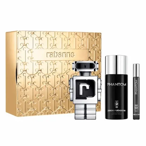 Paco Rabanne Phantom Set: Eau de Toilette & Deodorant - Vielseitiges Paco Rabanne Phantom Set mit 100 ml Eau de Toilette, 150 ml Spray Deodorant und 10 ml Eau de Toilette für den perfekten Duftmix und langanhaltende Frische im Alltag.