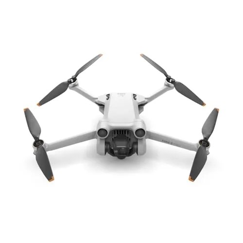 DJI Mini 3 Pro (ohne Fernsteuerung), leichte faltbare Kameradrohne mit 4K/60fps Video, 48 MP, 34 min Flugzeit, Hindernisvermeidung, autom. Rückkehr, für Anfänger