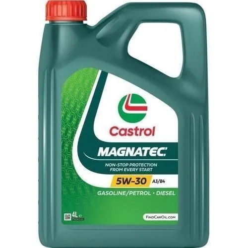 CASTROL Motoröl Magnatec 5W-30 4L - Motoröl: Synthetisches 5W-30 Öl, schützt den Motor durch innovative Magnatec-Technologie und erfüllt zahlreiche Herstellerstandards für VW, Mercedes-Benz und Audi.