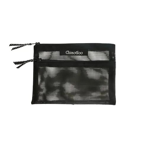 chiaogoo Accessory Pocket-Pouch 17x13cm Black mesh - 1pc von ChiaoGoo