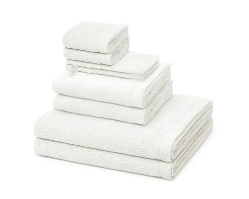 Cawö Handtuch Set Lifestyle in weiß von Cawö