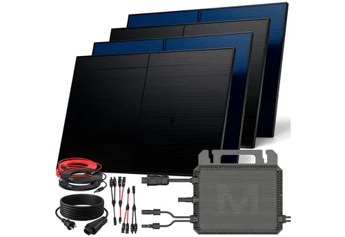 SUNNIVA Balkonkraftwerk 2000W BIFAZIAL FULLBLACK - Balkonkraftwerk mit 2000W Leistung und bifazialen Solarmodulen für höchste Energieeffizienz. Ideal für Balkon, Terrasse oder Garten – einfach steckerfertig und ohne Genehmigung!