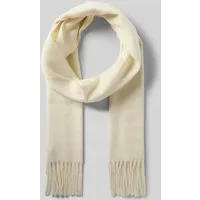 Fraas Schal 'Cashmink' in Offwhite mit Kordelabschlüssen - Modeschal aus weichem Cashmink, leicht und vielseitig tragbar, mit eleganten Kordelabschlüssen für einen dezenten Akzent.