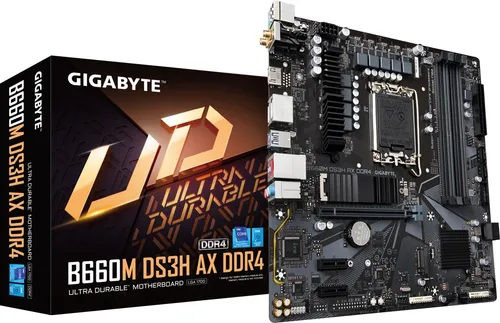 GIGABYTE B660M DS3H AX DDR4 Mainboard Intel Sockel 1700 Intel B660 USB-C 3.2 M.2