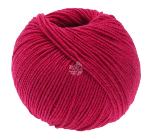 LANA GROSSA Cool Wool Uni | Extrafeine Merinowolle waschmaschinenfest und filzfrei | Handstrickgarn aus 100% Schurwolle (Merino extrafein) | 50g Wolle zum Stricken & Häkeln | 160m Garn FB 2067