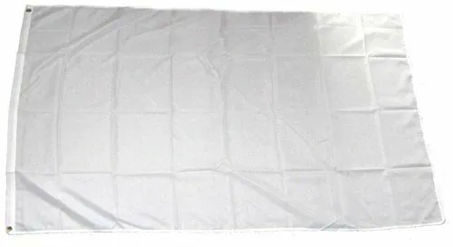 Flagge / Fahne Weiß Hissflagge 60 x 90 cm in weiß von FahnenMax