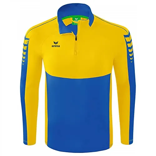 Erima Sweatshirt Six Wings Training Top - Sportliches Sweatshirt für Training und Freizeit, aus strapazierfähigem Funktionsmaterial mit Stehkragen und Kurzreißverschluss, ideal für schnelles Überziehen.