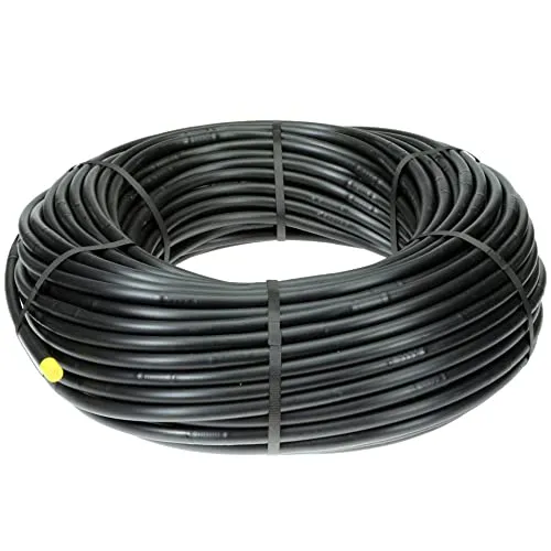 Simo Tropfschlauch 16mm x 25m, Schwarz, UV-beständig, Selbstreinigend, Bewässerung für Garten, Wein- und Obstbau, Gemüse- und Blumenkulturen, Gewächshäuser, Heckenbewässerung